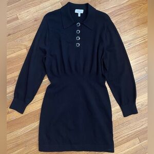 & Other Stories Black Long Sleeve Dress